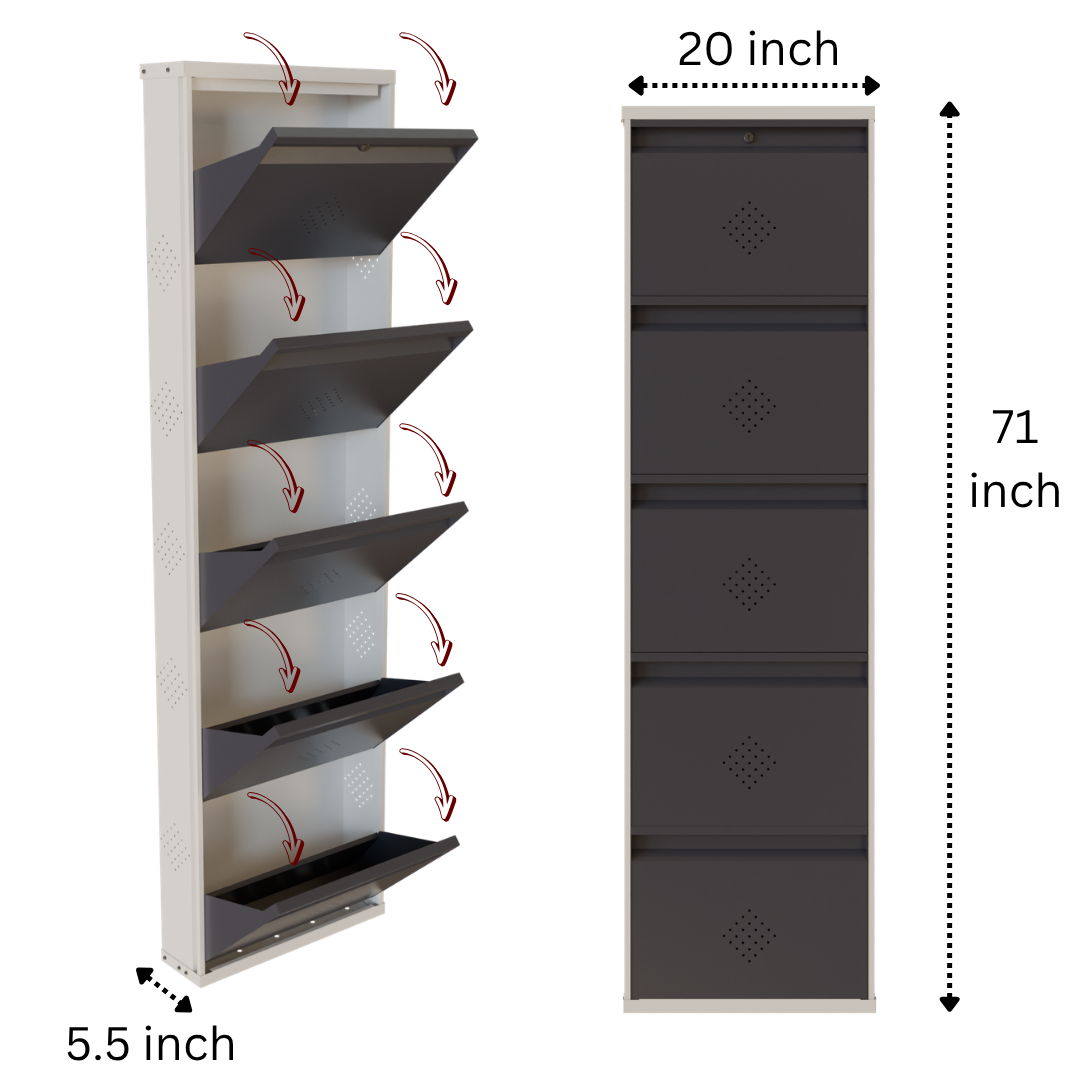 5 TIER SHOE RACK