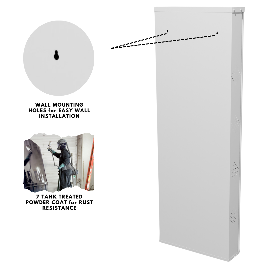 COGO 4 Door Metal Shoe Rack - Grey